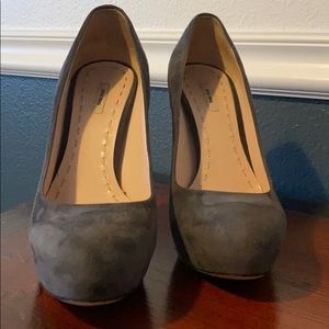 Grey suede pumps, authentic Miu Miu